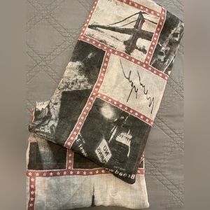 Ladies edgy scarf. Buckle . Like new never worn